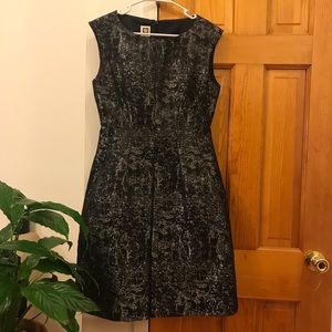 Gray pattern party dress
